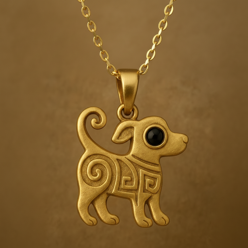 Chibchacum Noir — The Onyx Hound Pendant