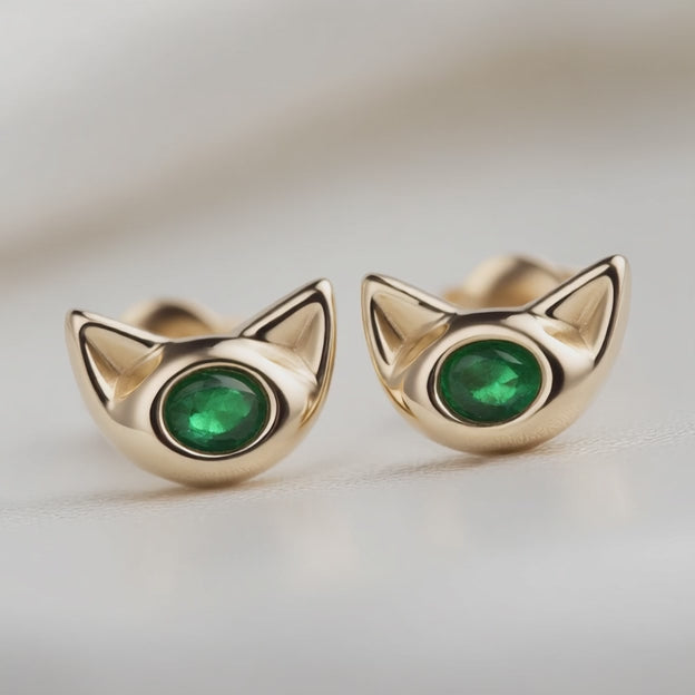 CAT-IKA — The Jaguar Queen Earrings